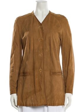 Vintage MaxMara Camel Suede Jacket